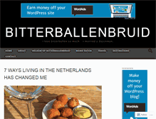 Tablet Screenshot of bitterballenbruid.com
